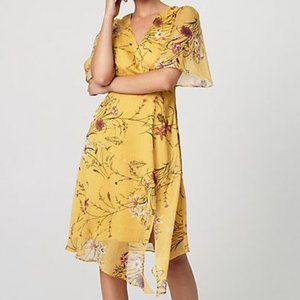 Le Chateau - Yellow dress, flower motifs